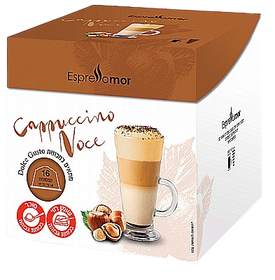 מור לדולצ'ה גוסטו®-קפוצ'ינו בטעם אגוזי לוז