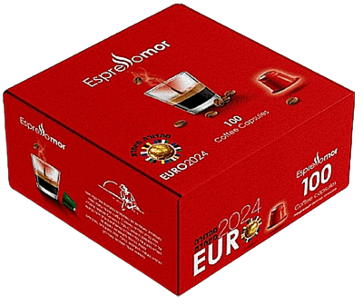 Espressomor EURO 2024 תואם נספרסו  מהדורת יורו 100 קפסולות 