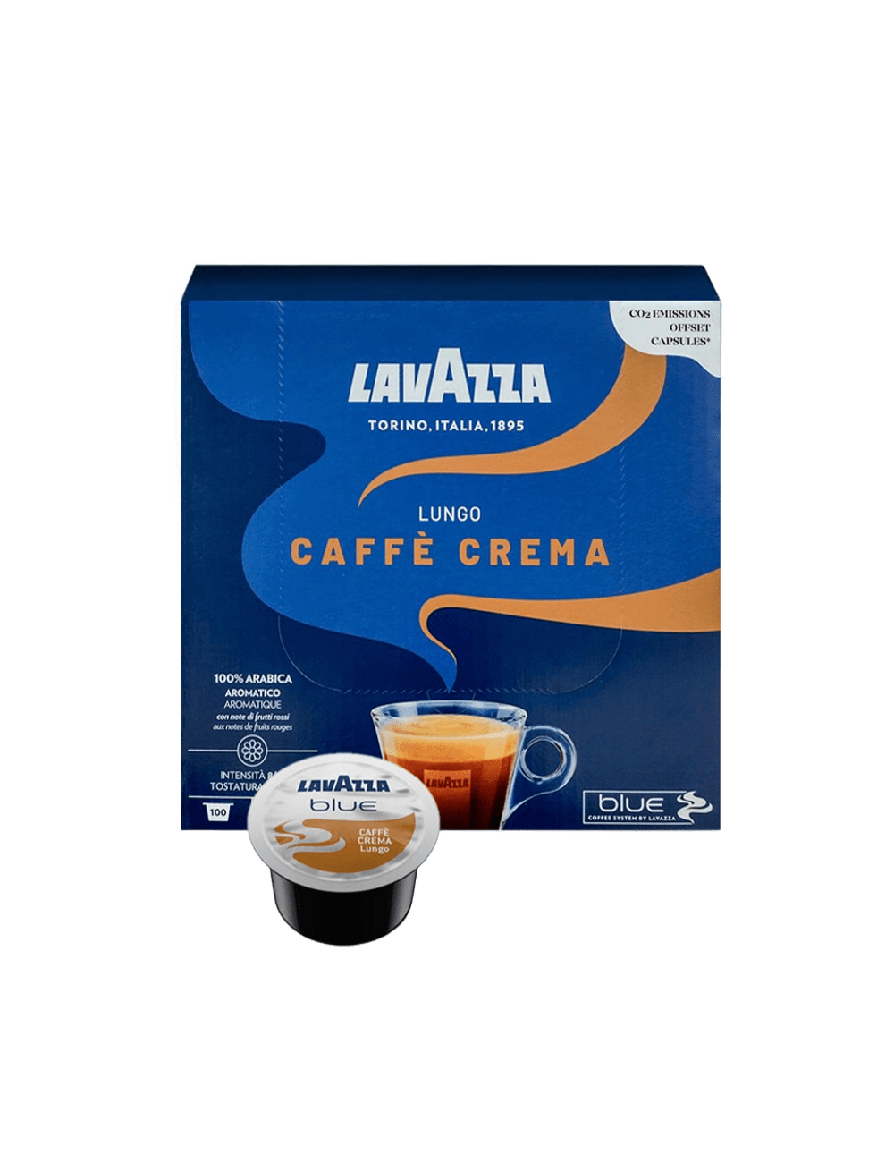  Lavazza Blue Caffè Crema Lungo 100 קפסולות