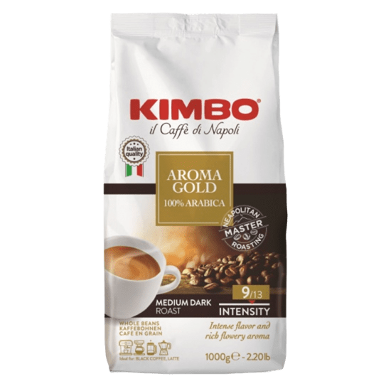 Kimbo Aroma Gold 100% arabica 1 ק"ג פולי קפה