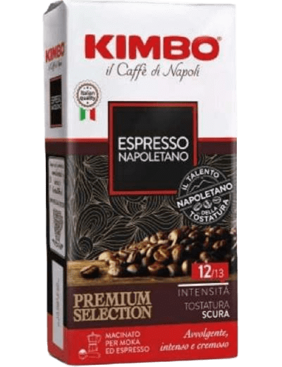 kimbo espresso napoletano קימפו נאפוליטנו קפה טחון 250 גרם