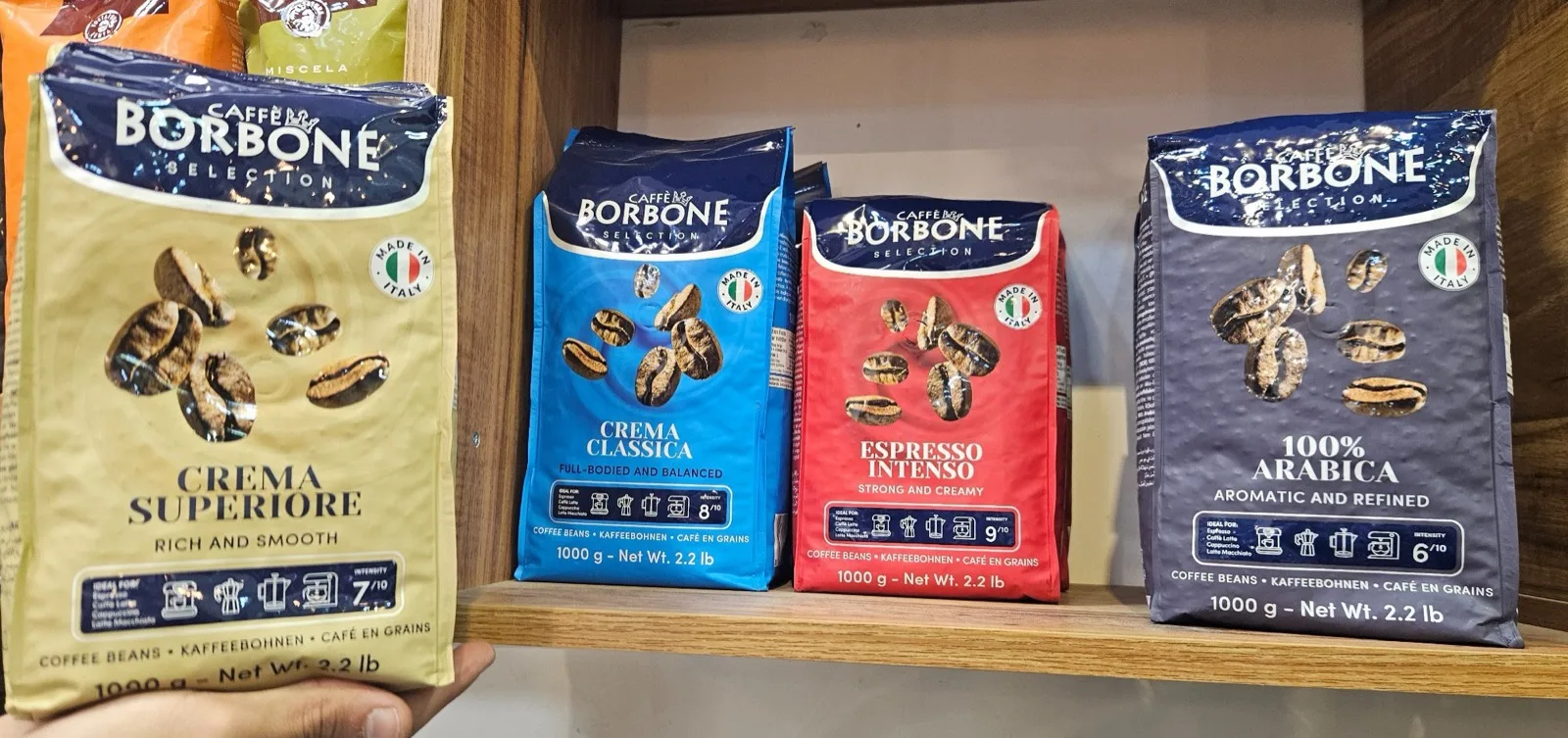 Caffè Borbone Espresso Intenso حبوب قهوة 1 كغ – صورة 4