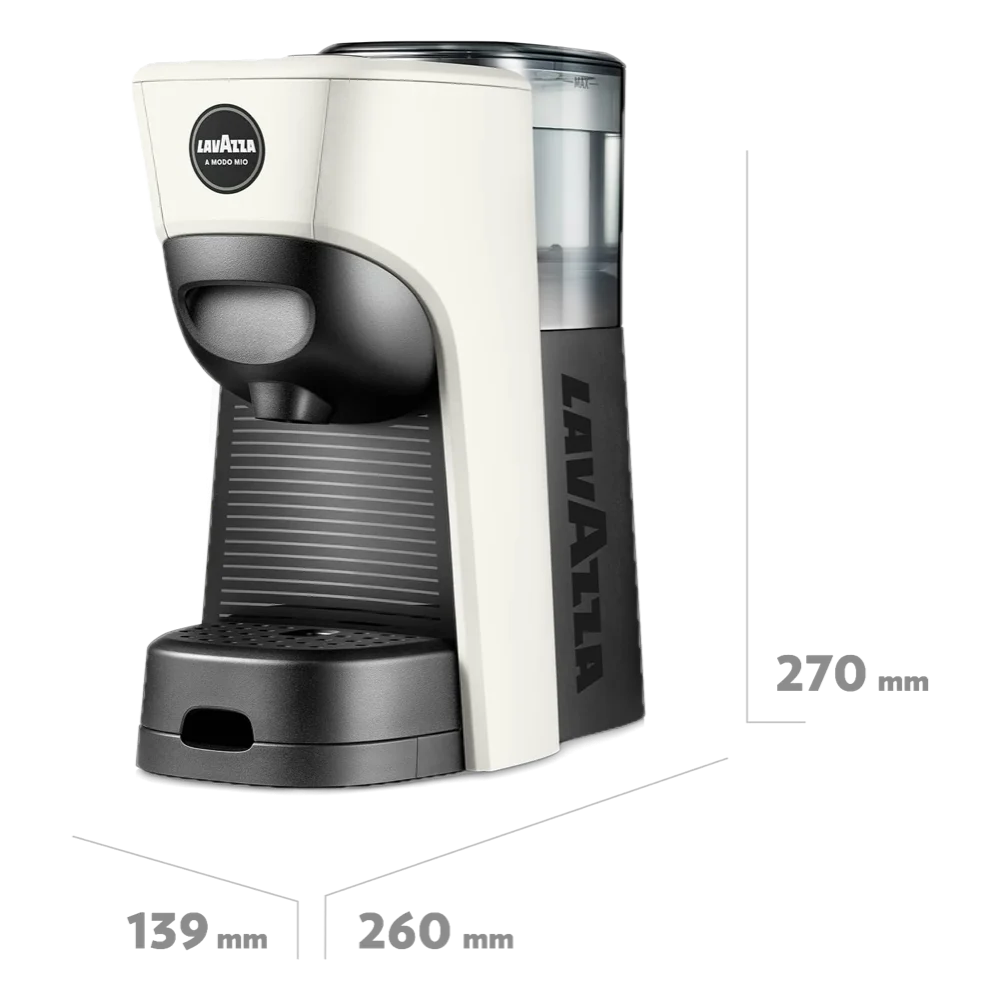 ماكينة قهوة لافاتسا A Modo Mio Tiny Eco بيضاء – صورة 4